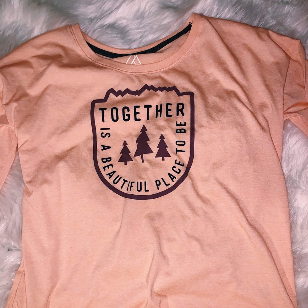 Long Sleeve Pink Nature T Shirt